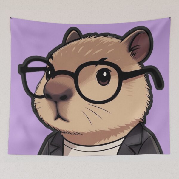 Item preview, Nerdy Capybara designed and sold by The King's general goods.