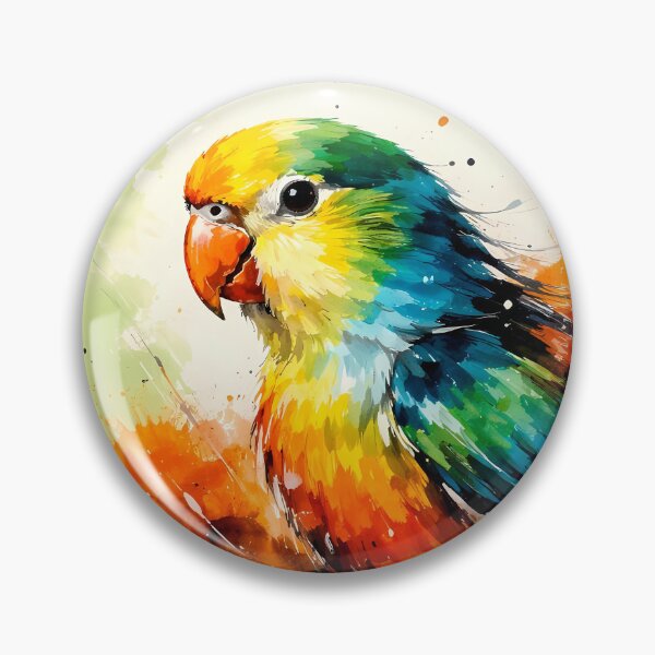Item preview, Vibrant Rainbow Parrot Portrait designed and sold by cuprum.