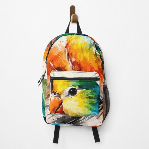 Item preview, Vibrant Rainbow Parrot Portrait designed and sold by cuprum.