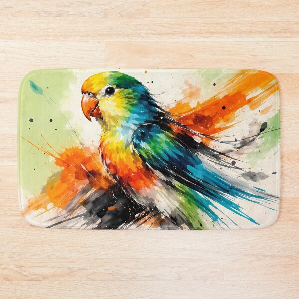 Item preview, Vibrant Rainbow Parrot Portrait designed and sold by cuprum.