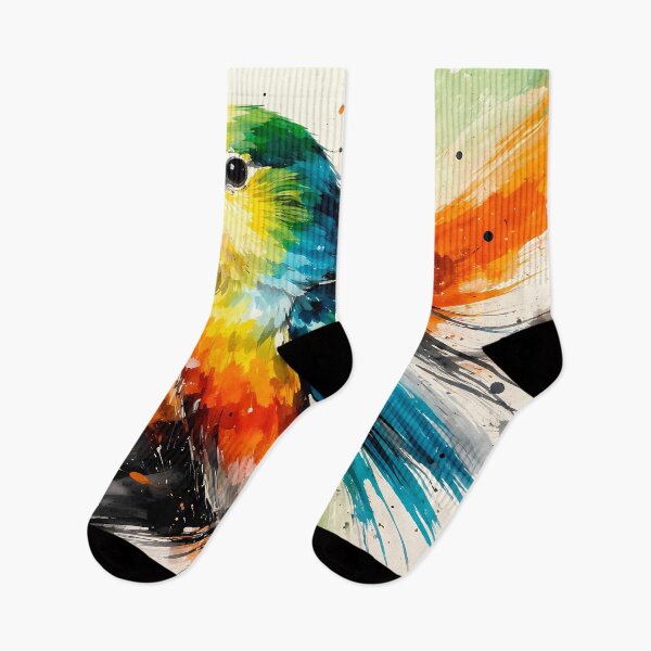 Item preview, Vibrant Rainbow Parrot Portrait designed and sold by cuprum.