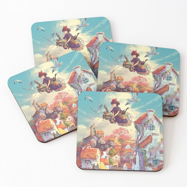 Item preview, Cute kawaii art girl kiki's go -%[ghiblis]%- flying away %[kikis]% designed and sold by Wenddys.