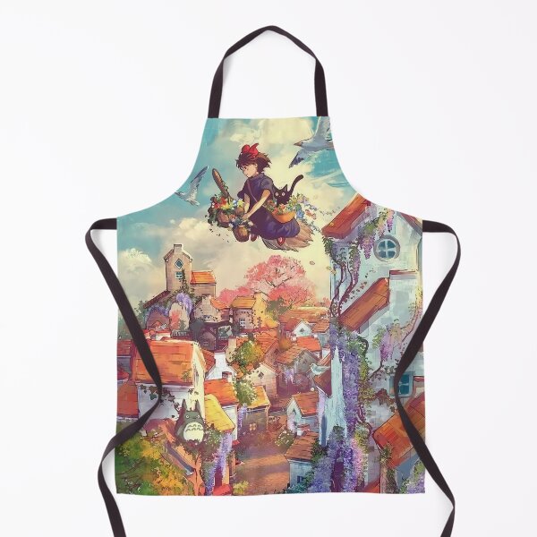 Item preview, Cute kawaii art girl kiki's go -%[ghiblis]%- flying away %[kikis]% designed and sold by Wenddys.