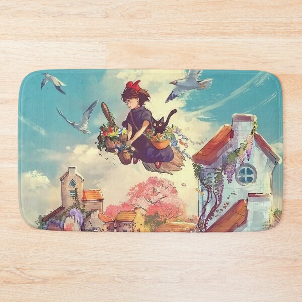 Item preview, Cute kawaii art girl kiki's go -%[ghiblis]%- flying away %[kikis]% designed and sold by Wenddys.