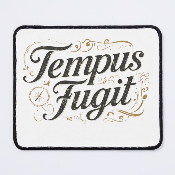 Item preview, Tempus Fugit – Elegant Latin Quote | Dark Academia Aesthetic Typography designed and sold by Bubelek.