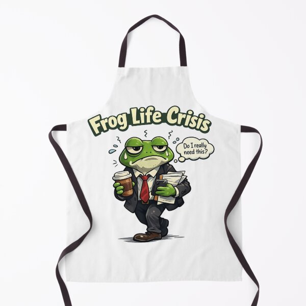 Item preview, Frog midlife crisis designed and sold by FroggyOnly.