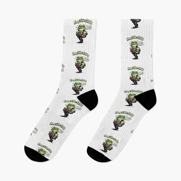 Item preview, Frog midlife crisis designed and sold by FroggyOnly.