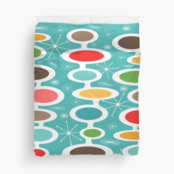 Item preview, Colorful Atomic Era Art - Mid Century Modern Oval Design designed and sold by Elsy's Art.
