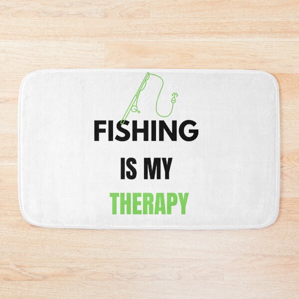 Item preview, "Fishing is my therapy" – a daring art form for fishermen. designed and sold by ShocolateSantos.
