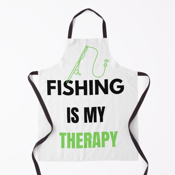 Item preview, "Fishing is my therapy" – a daring art form for fishermen. designed and sold by ShocolateSantos.