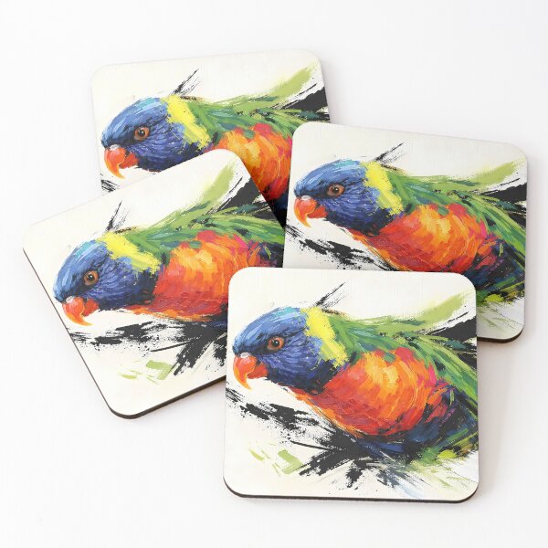 Item preview, Vibrant Lorikeet in Motion designed and sold by cuprum.