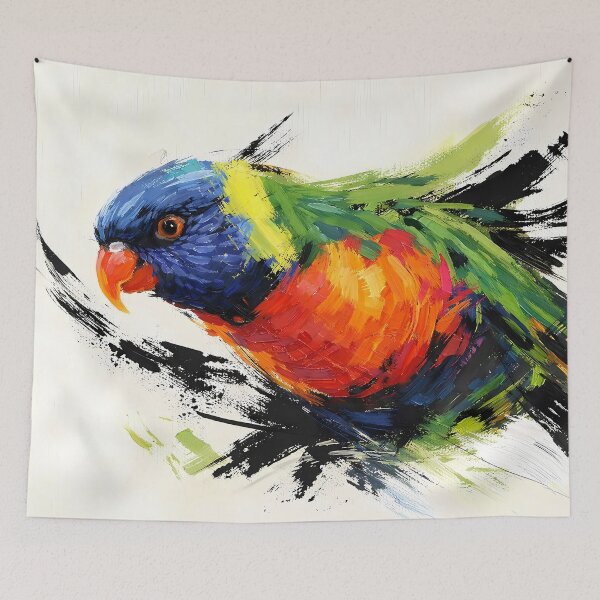 Item preview, Vibrant Lorikeet in Motion designed and sold by cuprum.