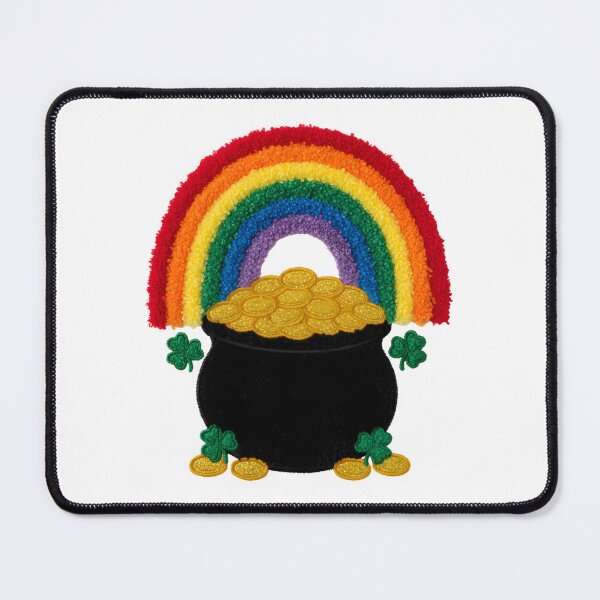 Item preview, Faux Yarn Rainbow Pot of Gold Shamrock St. Patrick's Day T-Shirt designed and sold by FestivityFinds.