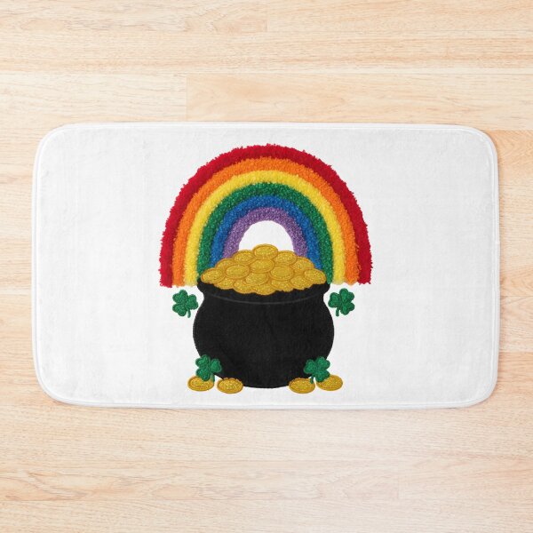 Item preview, Faux Yarn Rainbow Pot of Gold Shamrock St. Patrick's Day T-Shirt designed and sold by FestivityFinds.