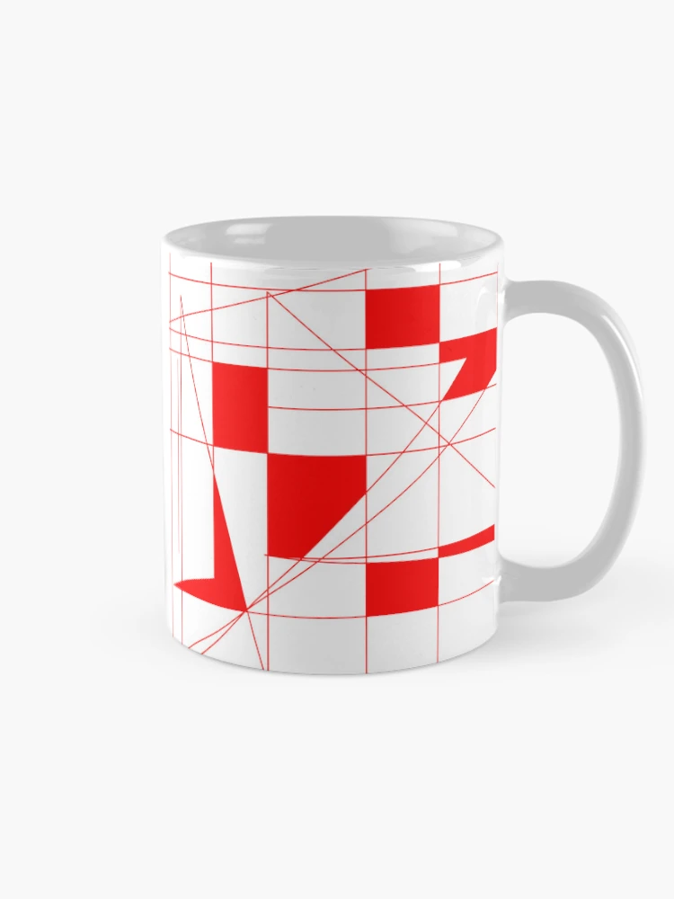 Thumbnail 3 of 6, Coffee Mug, Red Pattern designed and sold by Rell Design.
