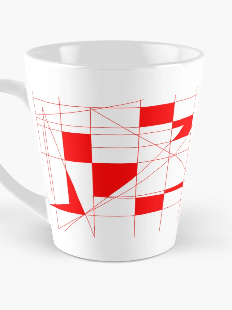 Thumbnail 3 of 4, Coffee Mug, Red Pattern designed and sold by Rell Design.