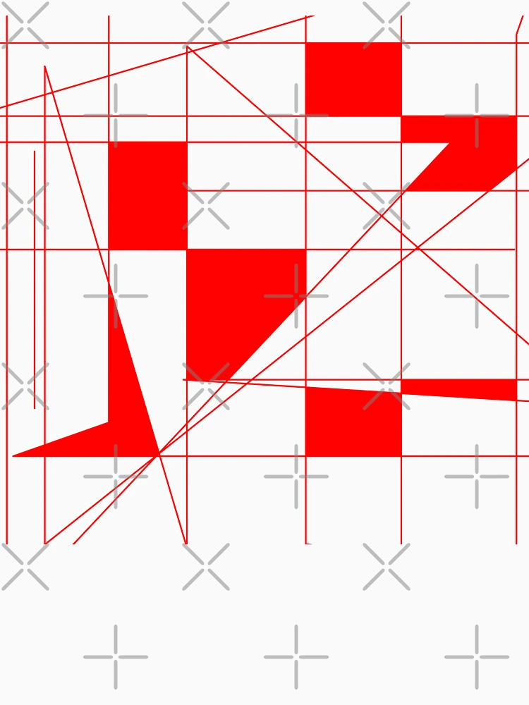 Thumbnail 6 of 6, Pullover Hoodie, Red Pattern designed and sold by Rell Design.