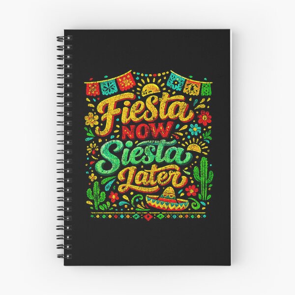Item preview, Fiesta Now Siesta Later - Funny Vintage Mexican Cinco de Mayo designed and sold by TAKATAKATOUM.