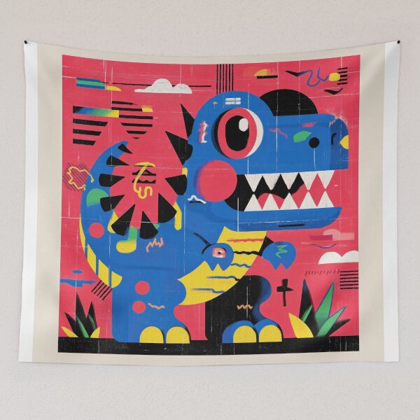 Item preview, Colorful Abstract Dinosaur designed and sold by lautir.