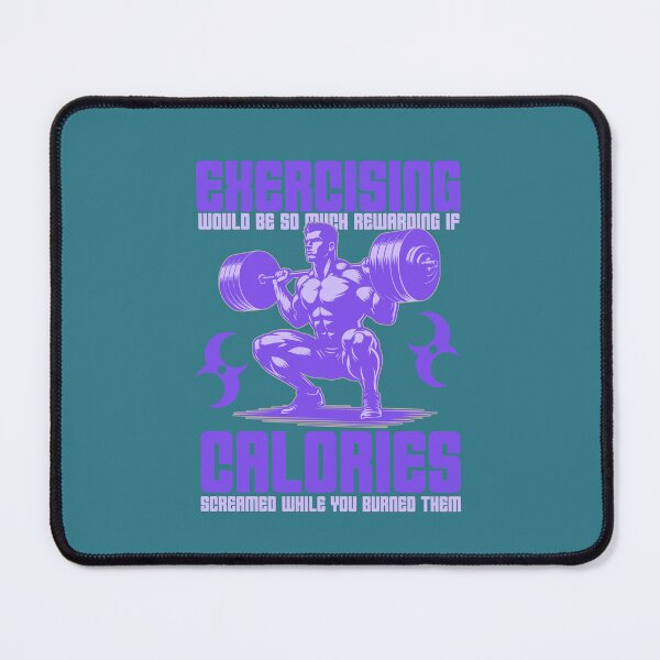 Item preview, Screaming Calories Funny Bodybuilding Squat Graphic designed and sold by Abaseen.