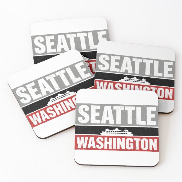 Item preview, Seattle Washington Vintage Ferry Distressed Souvenir designed and sold by Imaginationbeyond.