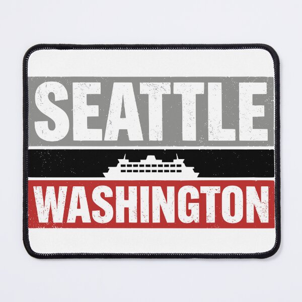 Item preview, Seattle Washington Vintage Ferry Distressed Souvenir designed and sold by Imaginationbeyond.