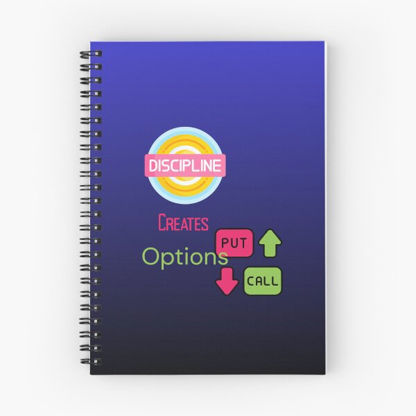 Item preview, Discipline Creates Options – Stock Market Trading Motivation Design. designed and sold by NeonPetal.
