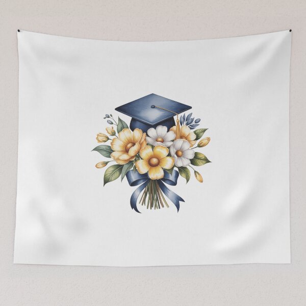 Item preview, graduation cap  with flores  designed and sold by jkrphoto.