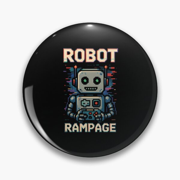 Item preview, Pixel Retro Game Robot  designed and sold by HommyOfficial.