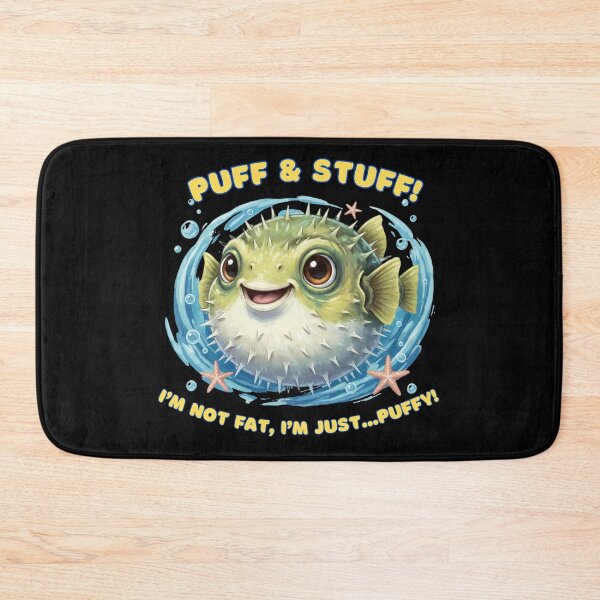 Item preview, Cute Puffy Pupperfish Fish - Funny Ocean meme Art designed and sold by LittleLoopArt.