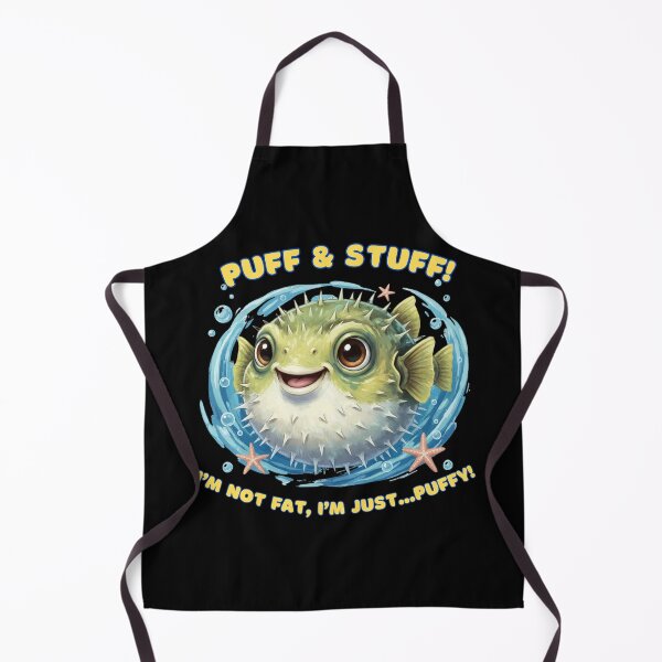 Item preview, Cute Puffy Pupperfish Fish - Funny Ocean meme Art designed and sold by LittleLoopArt.