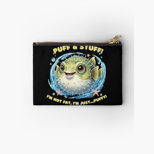 Item preview, Cute Puffy Pupperfish Fish - Funny Ocean meme Art designed and sold by LittleLoopArt.