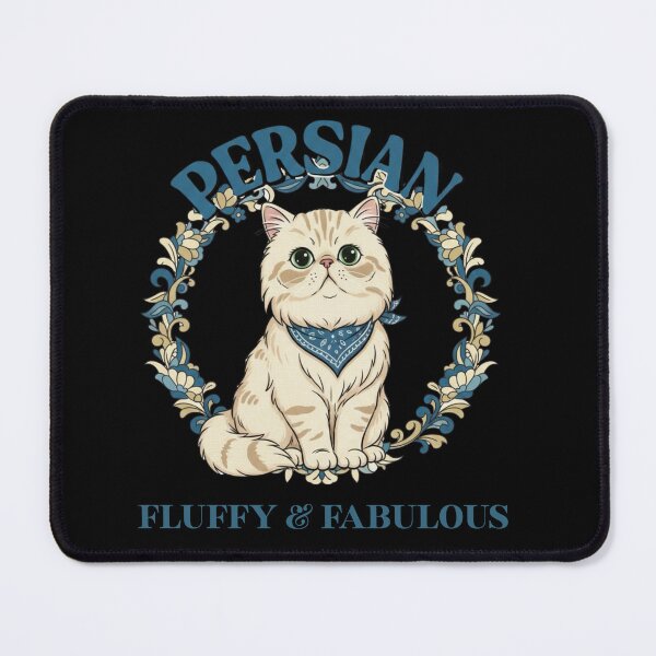 Item preview, Fluppy & Fabulous Persian Cat - Cute Stylish Kitty Artwork designed and sold by LittleLoopArt.
