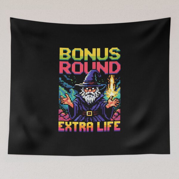 Item preview, Nostalgic Vibes Pixel Retro Game Extra Round designed and sold by HommyOfficial.