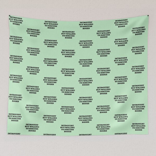 Item preview, Introvert But Willing To Discuss Books Design designed and sold by WakeNBake-Tees.