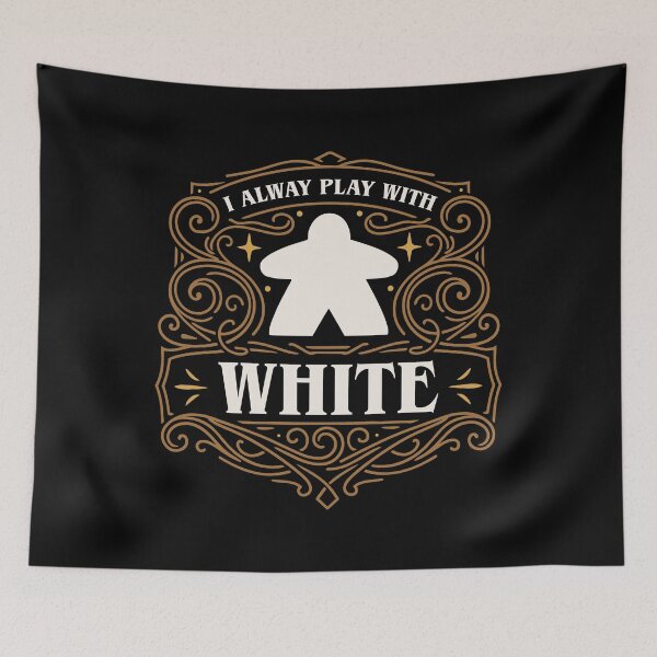 Item preview, I Always Play with White Meeple Board Games designed and sold by pixeptional.