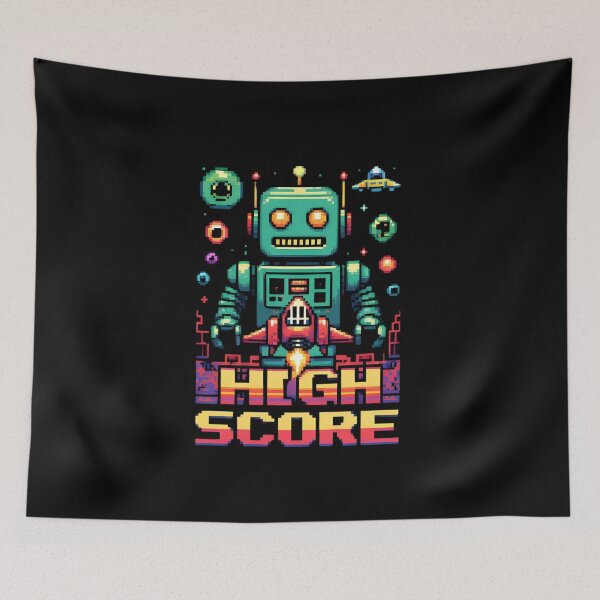 Item preview, Nostalgic Vibes Pixel Retro Game High Score designed and sold by HommyOfficial.