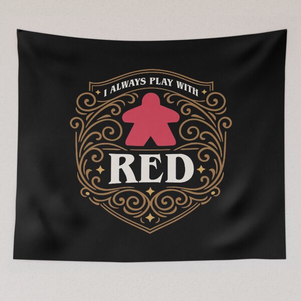 Item preview, I Always Play with Red Meeple Board Games designed and sold by pixeptional.