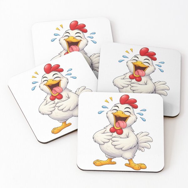 Item preview, Funny Laughing Chicken Cartoon designed and sold by PriyankaSonara.