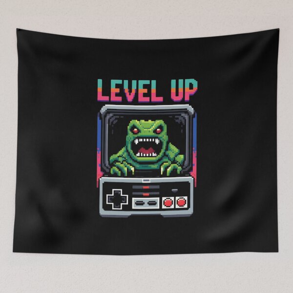 Item preview, Nostalgic Vibes Pixel Retro Game Level Up designed and sold by HommyOfficial.