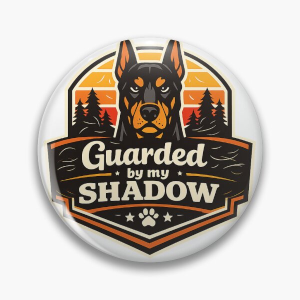 Item preview, Guarded By My Shadow Doberman Gift Design designed and sold by WildVista.