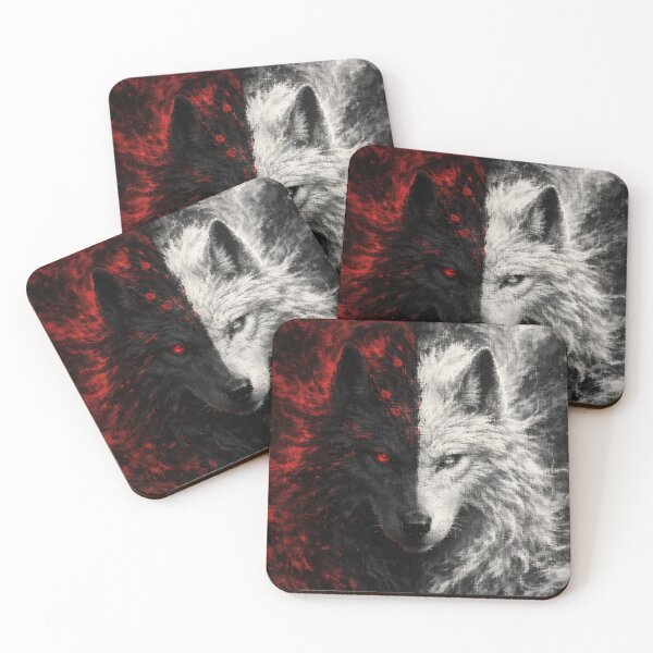 Item preview, Eternal Duality: Fire and Frost Wolf designed and sold by WittyUnknown.