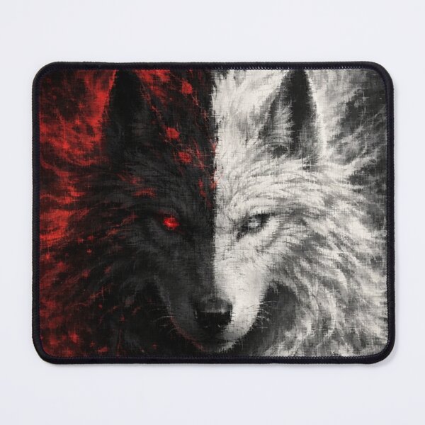 Item preview, Eternal Duality: Fire and Frost Wolf designed and sold by WittyUnknown.