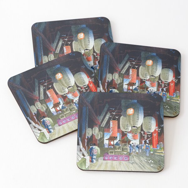 Item preview, Vintage Japanese Temple | In de Kannon tempel in Asakusa designed and sold by UBU-space.