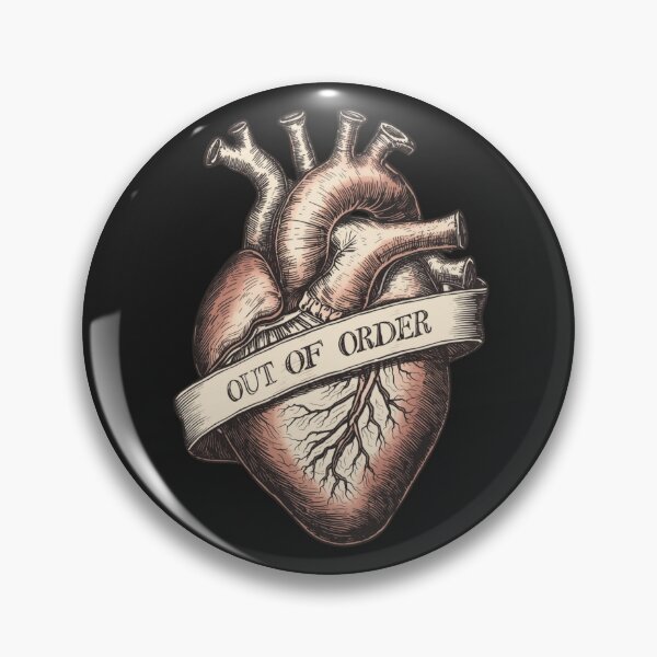 Item preview, Out of Order Anatomical Heart | Emotional Burnout Dark Academia designed and sold by VENOHA.