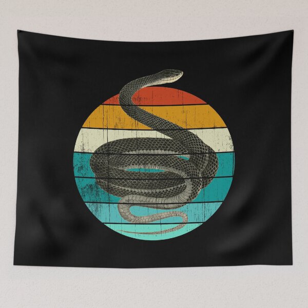 Item preview, Coluber Constrictor North American Racer Snake Vintage Sunset designed and sold by Carl's Clothing.