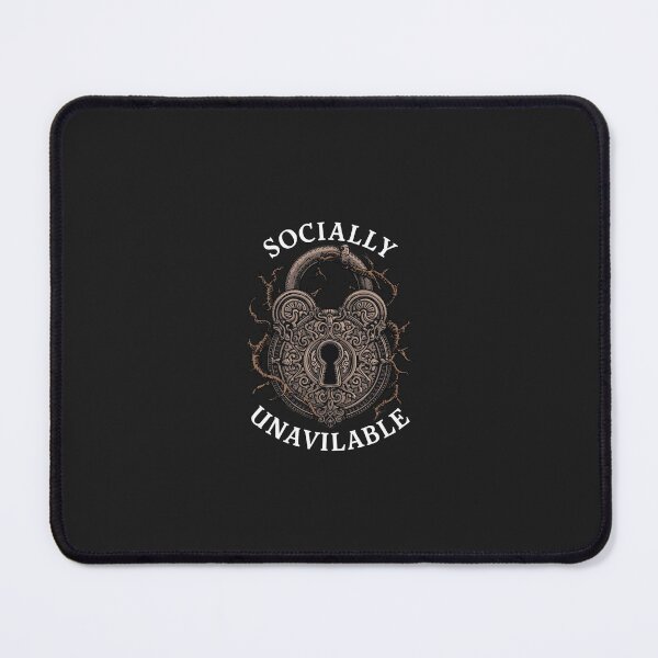 Item preview, Socially Unavailable Ornate Padlock | Introvert Dark Aesthetic designed and sold by VENOHA.