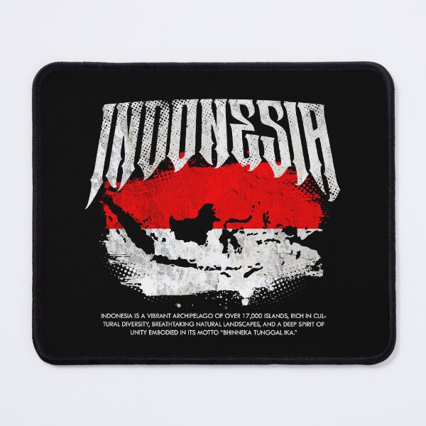 Item preview, Indonesia Flag Map designed and sold by Ruinn Store.