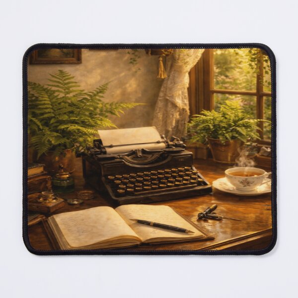 Item preview, Victorian Writing Room – Typewriter, Botanical Prints and Afternoon Tea designed and sold by ArtFreshStudio.