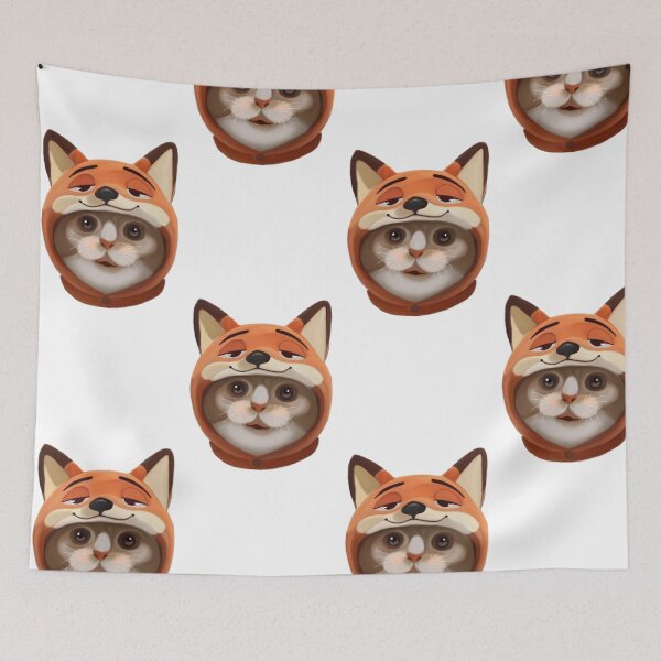 Item preview, Cat in fox hoodie  designed and sold by shiniartsy.